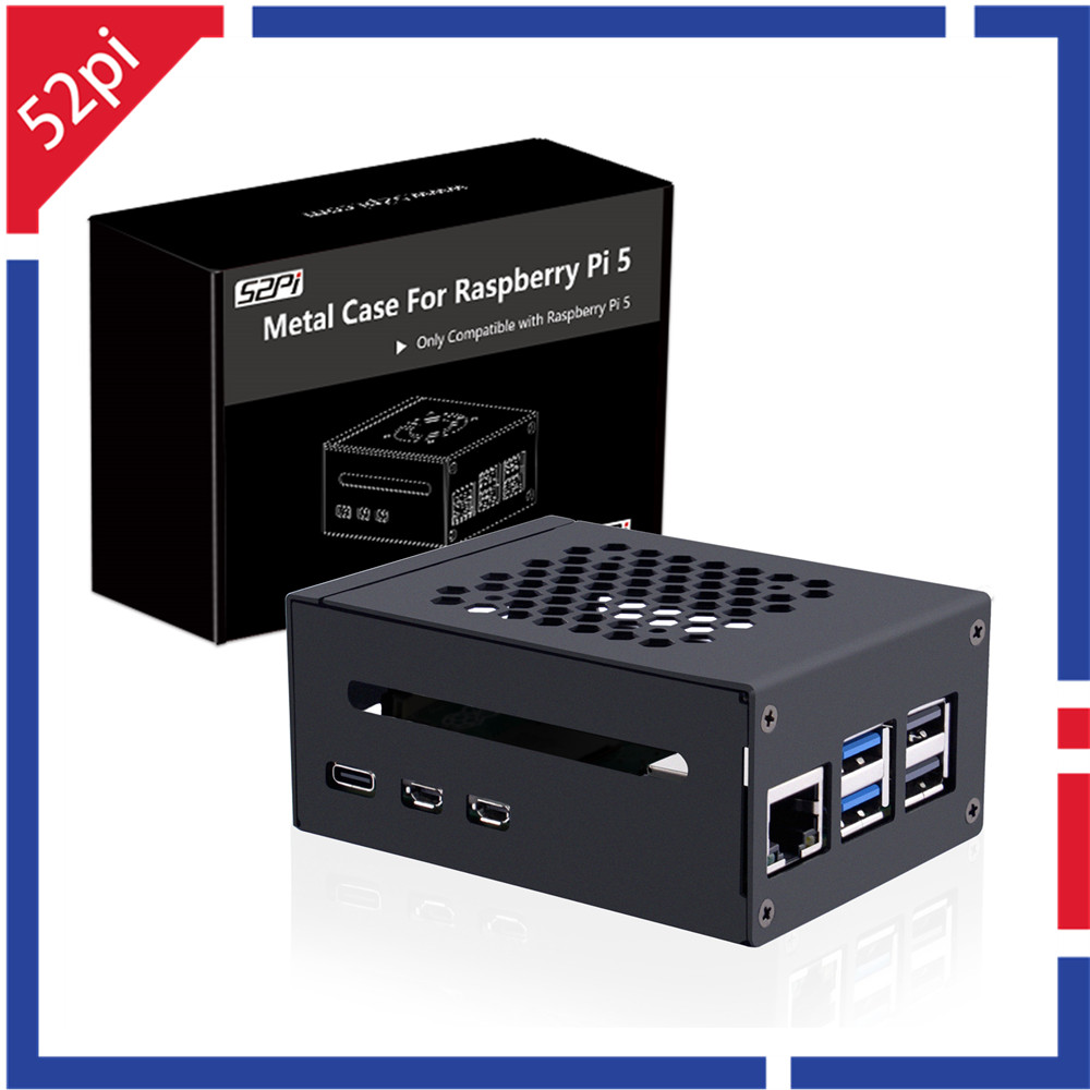 Argon One V3 M.2 Nvme Case - Caixa de metal 52Pi Raspberry Pi