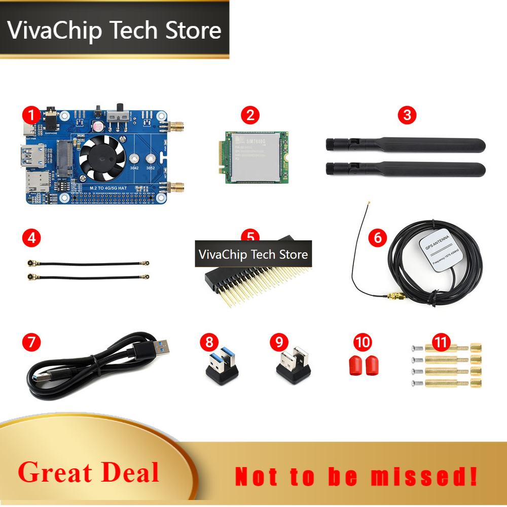 Raspberry Pi 4 8Gb Ram Kit - Placa de Expansão VivaChip Tech4G LTE
