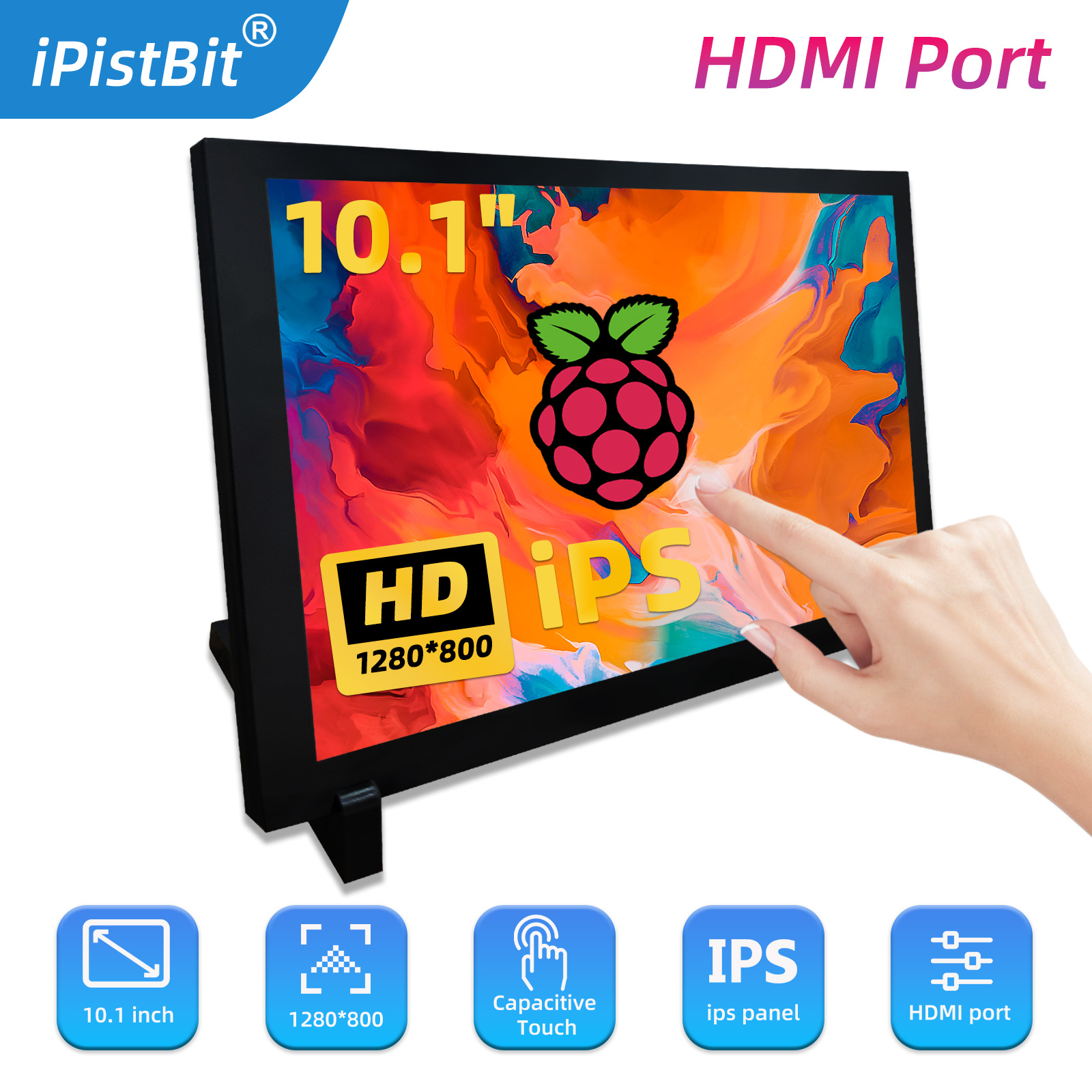 Portátil HDMI Capacitivo Touch - Raspberry Pi 10.1 Inch Capacitive Touch Screen Ips avaliação e preço